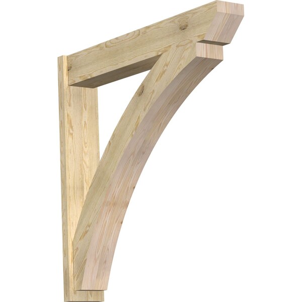 Ekena Millwork Thorton Slat Rough Sawn Outlooker, Douglas Fir, 8"W x 48"D x 48"H OUT08X48X48THR06RDF - main